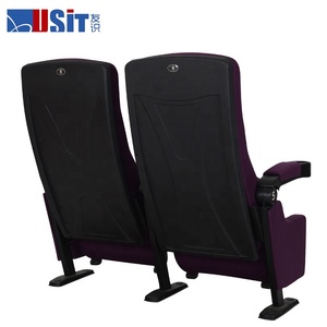Fauteuil de <span class=keywords><strong>cinéma</strong></span> double à dossier inclinable, fauteuil de <span class=keywords><strong>cinéma</strong></span> commercial en plastique 3D à vendre, avec accoudoirs en plastique - Product Image 3