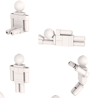 Jeu de Créativité MOC Meccha Chameleon, Kits de Briques, Conteneur, Briques DIY, Jouets de Construction pour Enfants MOC1820