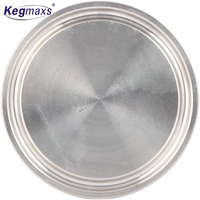 Kegmaxs-enchufe sanitario de acero inoxidable, abrazadera triangular de 64mm, paquete de 2