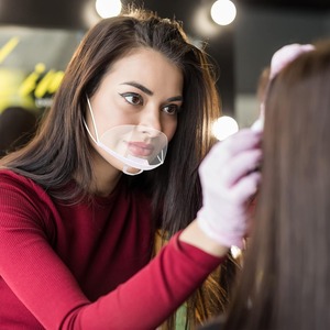Protège-bouche réutilisable et lavable anti-salive pour la restauration, vente chaude en usine pour les salons de coiffure et les cantines - Product Image 6