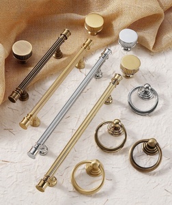 Hot Sale Solid <strong>Antique</strong> Brass Wardrobe Handles Luxury Cabinet Handle Closet Pulls <strong>Drawer</strong> <strong>Knobs</strong> - Product Image 6