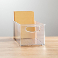 ZNF00155 bacs de rangement en plastique transparent garde-manger organisateur boîte poubelle conteneurs pour organiser cuisine réfrigérateur