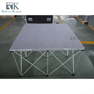 Grey Carpeted Finish <b>Platform</b> <b>Stage</b> Aluminum Spider Riser Event <b>Stage</b> - Product Image 4