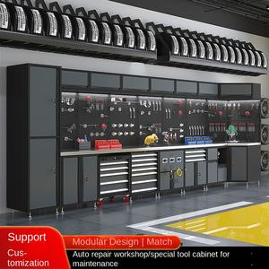 Lemari Perkakas Kombinasi Baja untuk Perbaikan Mobil, Kotak Perkakas Bergerak Multi-Lapisan, Meja Kerja untuk Pekerjaan Perawatan Berat - Product Image 5