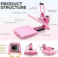 Nouvelle presse à chaud numérique semi-automatique électrique 15x15 pouces pour vêtements – Machine de transfert thermique pour T-shirts conviviale