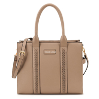 Nouveaux sacs fourre-tout en cuir PU avec fermeture éclair et logo personnalisé pour femmes, imperméables, pour l'automne, sacs à bandoulière pour le travail