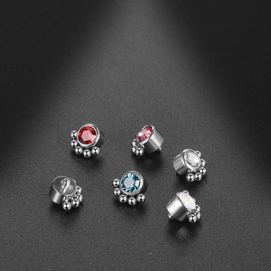 Stainless Steel Dermal Anchor Top Micro Dermal Piercings <strong>Skin</strong> Diver Crystal <strong>Gem</strong> Surface Piercings Safe Implanted Sexy <strong>Jewelry</strong> - Product Image 4