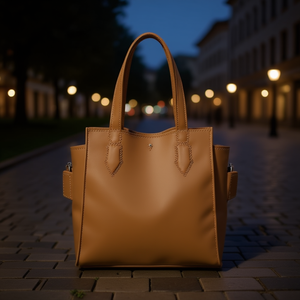 Bolso de mano Fana Francis de piel de camello, gran capacidad, con cadena de diamantes en forma de cruz, bolso de fiesta para mujer - Product Image 2