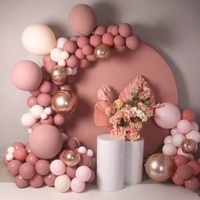 Kit d'arche de ballons LILIS Premium |   Lot de 114 pièces en latex épaissi double couche |   Impression sérigraphique anti-éclatement pour magasin de mariage