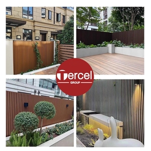 Revêtement mural extérieur en WPC, revêtement mural pour cour, panneau mural en composite bois-plastique imperméable - Product Image 6