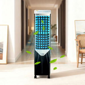 6000 CFM Double <b>Fans</b> <b>Standing</b> Remote Swamp Cooler Summer Portable Two Stage Evaporative Air Cooler Plastic Outdoor - Product Image 1