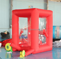 Boîte à billets gonflable Portable, Machine à billets, Cube, cabine de capture d'argent pour événement