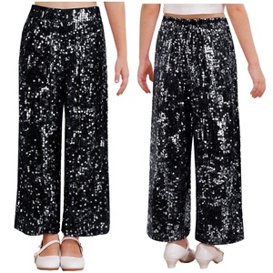 กางเกงขายาวเด็กผู้หญิง 6-14 ปี กางเกงหลวมสำหรับการแสดงบนเวที กางเกงฝึกซ้อมเต้นลาติน กางเกงเต้นบอลรูม ชุดเต้นลีริคอล - Product Image 5