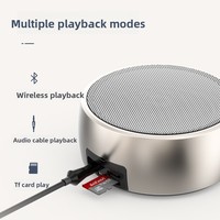 BS01 Enceinte Bluetooth portable 5W de poche, design métallique couleur unie, format MINI, lecture USB/TF, idéale pour l'extérieur et les fêtes, cadeau promotionnel