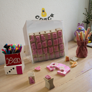 Set di timbri <span class=keywords><strong>in</strong></span> legno alfabeto-30 francobolli con lettere minuscole e maiuscole-giocattoli per <span class=keywords><strong>scrivere</strong></span> <span class=keywords><strong>in</strong></span> età prescolare, francobolli ABC, arti per bambini - Product Image 3