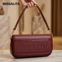 Tas Selempang/Crossbody Wanita Miss Alita, Kulit PU Bergaris, Lapisan Kanvas, Penutup Ritsleting dan Hasp, Desainer Fashion, Tas Tangan Kecil Trendi