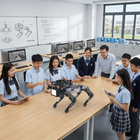 Robot Cuadrúpedo TEPKOBOT XGO-lite3, 15DOF, Kit Educativo STEM, Programación en Python, ROS, Raspberry Pi, IA