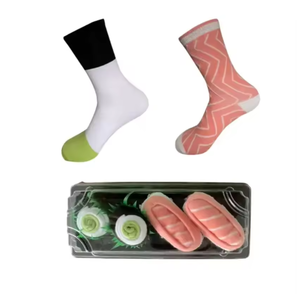 ถุงเท้ายาวสุดแปลกสำหรับชายวัยรุ่นชายหญิงถุงเท้าลายปลาแซลมอน - Product Image 2