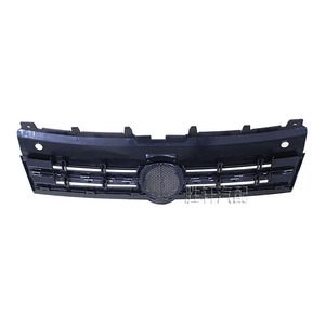 Volkswagen Polo Front Grille Cover 2011-2013 ABS <b>Plastic</b> Bumper Upper Grille With Bright <b>Strip</b> - Product Image 4