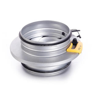 Amortiguador de <span class=keywords><strong>iris</strong></span> de control flexible de ventilación de aire redondo de acero galvanizado HVAC para Volumen de conducto para hospitales y escuelas - Product Image 4