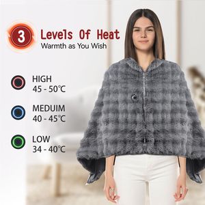 Manta Eléctrica Portátil <span class=keywords><strong>de</strong></span> Piel Sintética y Cristal, Súper Suave, Calentamiento Rápido, para Invierno - Product Image 3