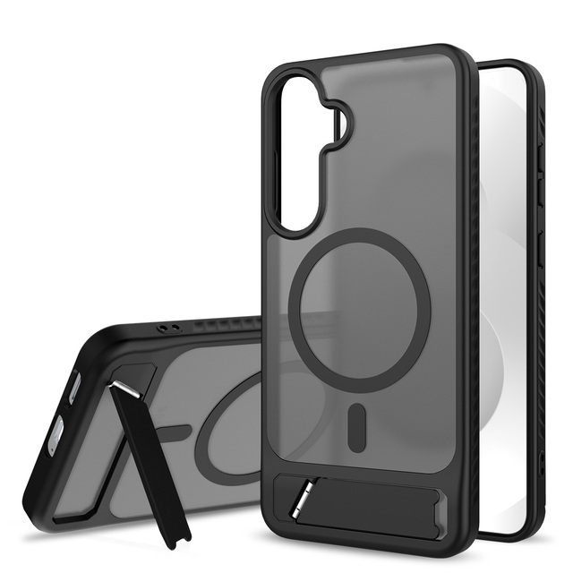 New Shockproof Phone Case for Samsung Galaxy S22 S23 S24 S25 Ultra Skin Feel Kickstand Phone Accessories for Samsung S25 Fe