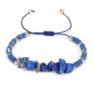 Frauen bunte Chip Naturstein Armbänder Heilung Kies Kristall Edelstein Armband für Frau Mädchen - Product Image 5