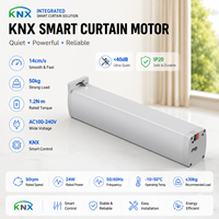 Rideaux intelligents KNX à double couche occultante et voile, commande par moteur, application et télécommande, mesure personnalisée, décoration intérieure