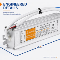 Alimentation à découpage à tension constante 60W pour LED, 12V 5A 24V 2.5A, étanche IP67, adaptateur AC/DC pour éclairage extérieur