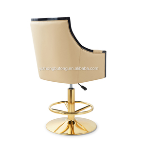 Silla Alta de <span class=keywords><strong>Bar</strong></span> para Jugador/Comerciante VIP de <span class=keywords><strong>Las</strong></span> Vegas, Silla Giratoria de Lujo con Base Ajustable de Cuero para Uso en Exteriores y Salas de Estar - Product Image 4
