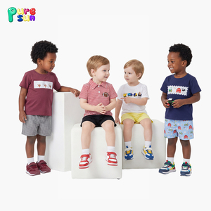 थोक बच्चों के कपड़े छोटे कपड़े पहने हुए बच्चे पोलो शर्ट सूती बाल कपड़े - Product Image 5