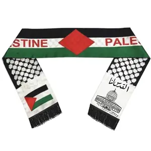 热卖定制所有国家巴勒斯坦国旗球迷围巾巴勒斯坦户外活动围巾