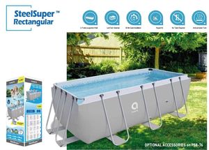 <span class=keywords><strong>Piscine</strong></span> familiale rectangulaire <span class=keywords><strong>Jilong</strong></span> Avenli 17727, structure en PVC gonflable, <span class=keywords><strong>piscine</strong></span> pour enfants, 4,0 m x 2,07 m x 1,22 m - Product Image 3