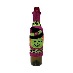 Decoración de Botellas de Vino para Mesa de Halloween, Funda de Botella de Vino Tejida Navideña con Diseño de <span class=keywords><strong>Calabaza</strong></span>, Fantasma, Calavera y Araña - Product Image 5