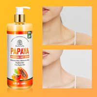 Produits de soin de la peau, lotion corporelle blanchissante à la papaye biologique, collagène, acide hyaluronique, lotion corporelle anti-rides