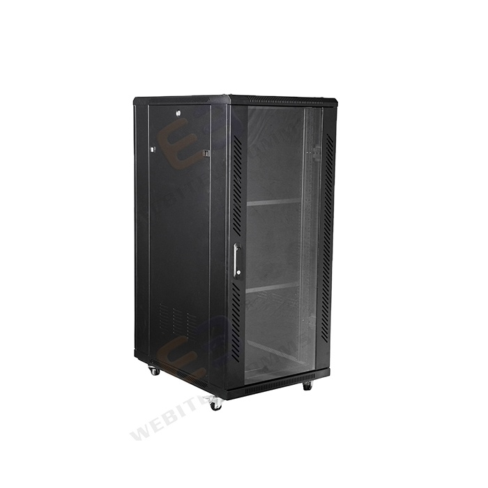 19 inch network rack front glass with vented door frame 42u