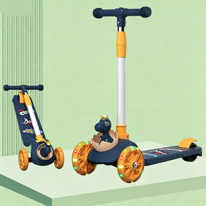 Monopattino Pieghevole per Bambini a Quattro Ruote con Sedile Incluso, Giocattolo Divertente per Esterni per Bambini e Bambine dai 3 ai 6 Anni - Product Image 2