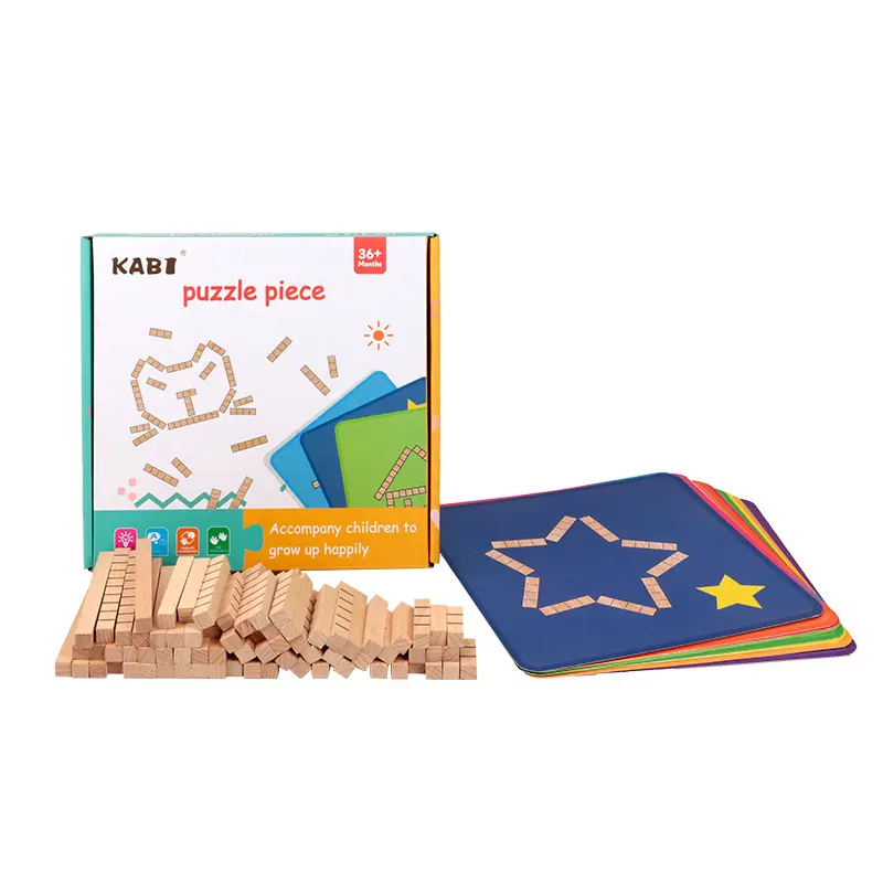 Wood Puzzle piece blocks Jigsaw Puzzle for toddlers
