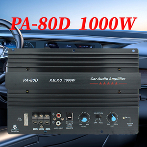 Amplificateur de puissance <span class=keywords><strong>audio</strong></span> de voiture mono puissant <span class=keywords><strong>HIFI</strong></span> 4CH à faible bruit numérique PA-80D pour subwoofers de basse puissants - Product Image 3