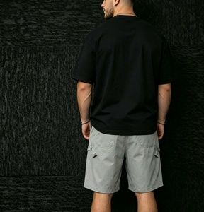 Pantalones Cortos Deportivos de Algodón 100% Pesado para Hombre, Pantalones Cortos Cargo para Correr en Verano, Venta al por Mayor - Product Image 3