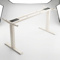 Bureau électrique réglable en hauteur, design fin en forme de I, avec système de levage silencieux, idéal pour l'étude et l'organisation de l'espace intérieur à domicile