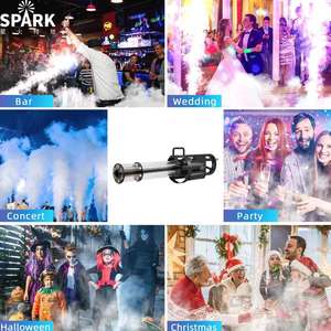 SP Handheld CO2 Jet Cannon LED Wedding Gatling Gun con humo fresco giratorio a todo color para fiestas - Product Image 3
