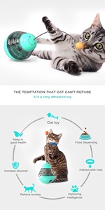 Kinghotpet Bán Sỉ Sản Phẩm Vật Nuôi Bàn Xoay Cốc Thực Phẩm Mèo Quả Đồ Chơi Tương Tác Với Chuông - Product Image 6