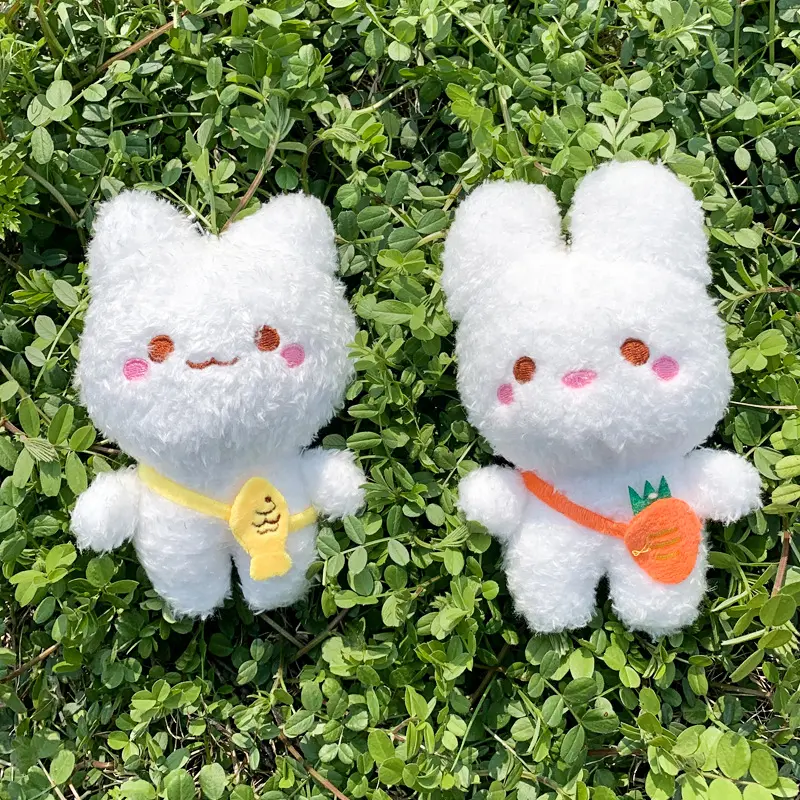 13cm Rabbit Doll Plush Toy Soft Cute Bear Cat Toy Plushies Appease Toy For Child