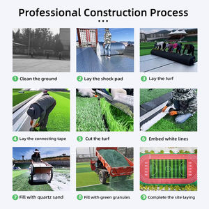 <span class=keywords><strong>Gazon</strong></span> artificiel professionnel résistant aux UV pour terrain de football, 50 mm, durable, vert, 4 m x 25 m, pour terrain de football, stade - Product Image 5