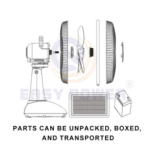 Directo de Fábrica, Todos los Modelos, Solución Integral, Kits SKD CKD, Accesorios Completos, Ventilador Eléctrico con Energía Solar - Product Image 3