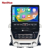 NAVIHUA Nueva Radio de Coche Android de 10.4 Pulgadas con GPS, Navegación, Multimedia y Carplay para Toyota Land Cruiser LC200 VXR 2016-2021