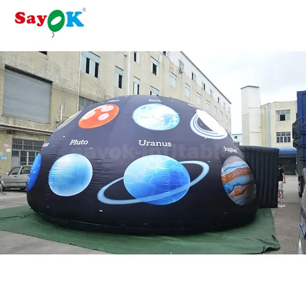 คุณภาพสูงInflatable Movie Theatreเต็นท์ขนาดที่กําหนดเองInflatable Planetariumโดมเต็นท์Sky Domeสําหรับโรงเรียน