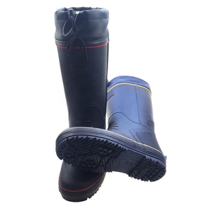 mayor natural de punta de acero resistente al agua de lluvia de goma de caballo jardín pesca caza agricultura botas para hombres - Product Image 5