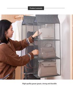 Sac de rangement suspendu pour sacs à main, organisateur de placard transparent tridimensionnel pour l'organisation de la maison (vente en gros) - Product Image 5